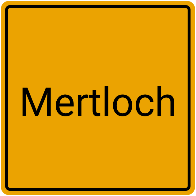 Meldebestätigung Mertloch