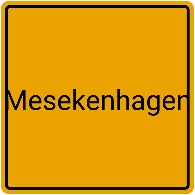 Meldebestätigung Mesekenhagen