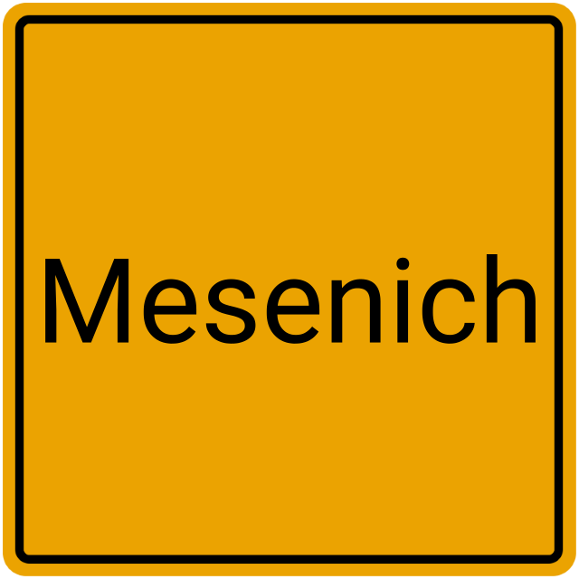 Meldebestätigung Mesenich