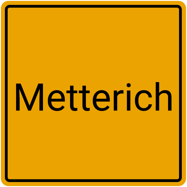 Meldebestätigung Metterich