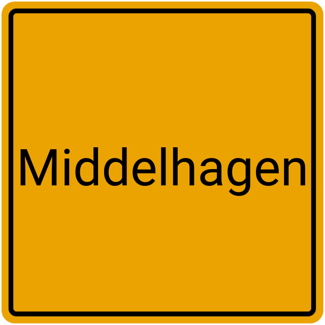 Meldebestätigung Middelhagen