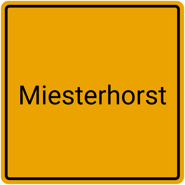 Meldebestätigung Miesterhorst