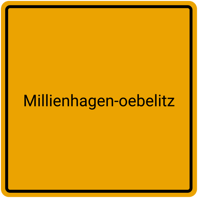 Meldebestätigung Millienhagen-Oebelitz