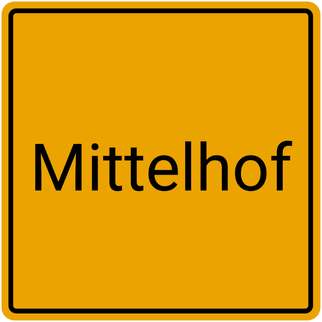 Meldebestätigung Mittelhof