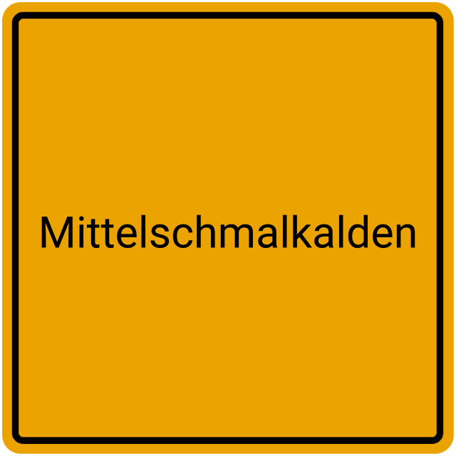 Meldebestätigung Mittelschmalkalden