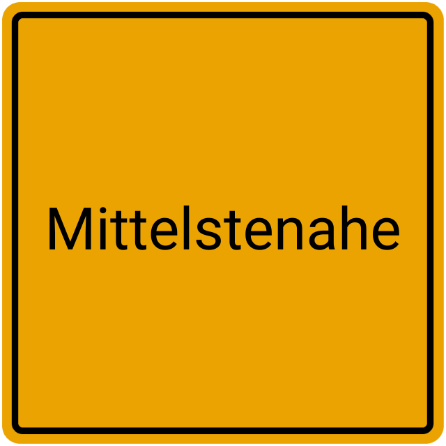 Meldebestätigung Mittelstenahe