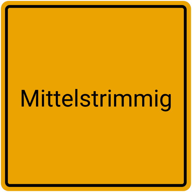 Meldebestätigung Mittelstrimmig