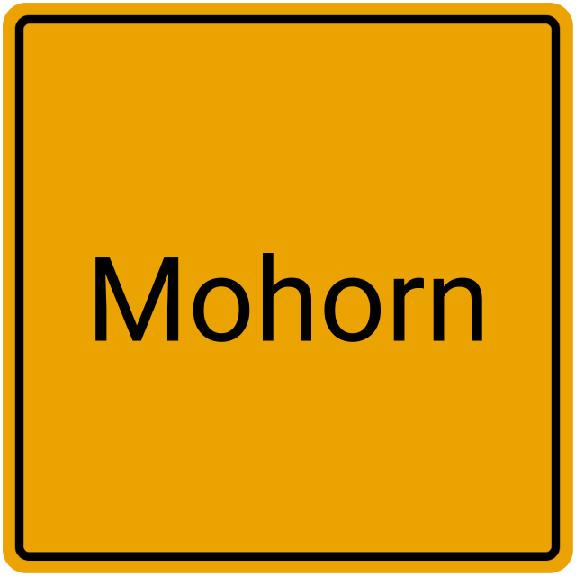 Meldebestätigung Mohorn