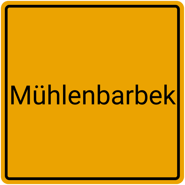 Meldebestätigung Mühlenbarbek