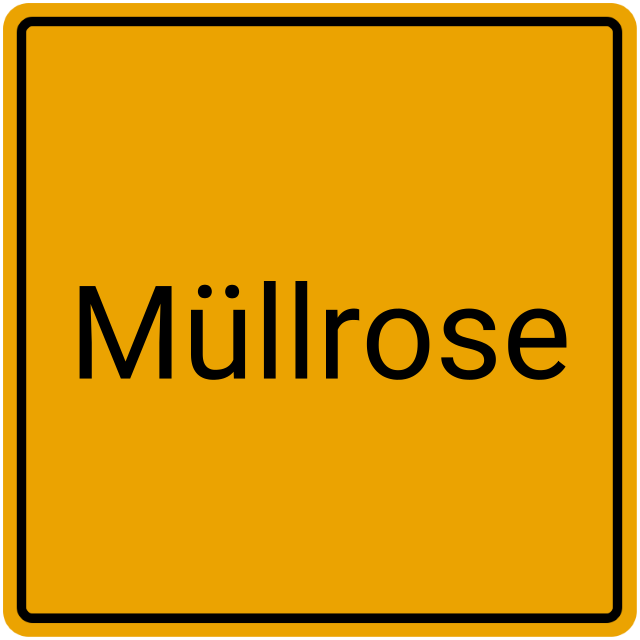 Meldebestätigung Müllrose