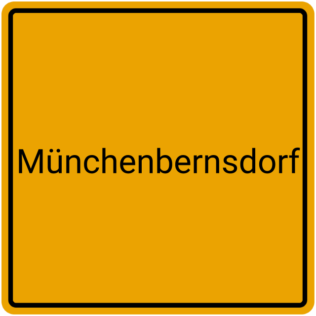 Meldebestätigung Münchenbernsdorf