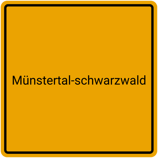 Meldebestätigung Münstertal-Schwarzwald