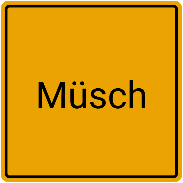 Meldebestätigung Müsch