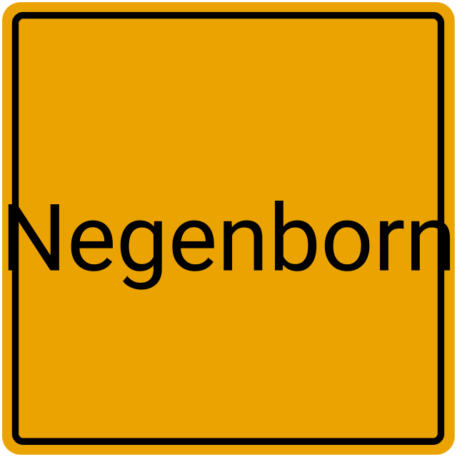 Meldebestätigung Negenborn