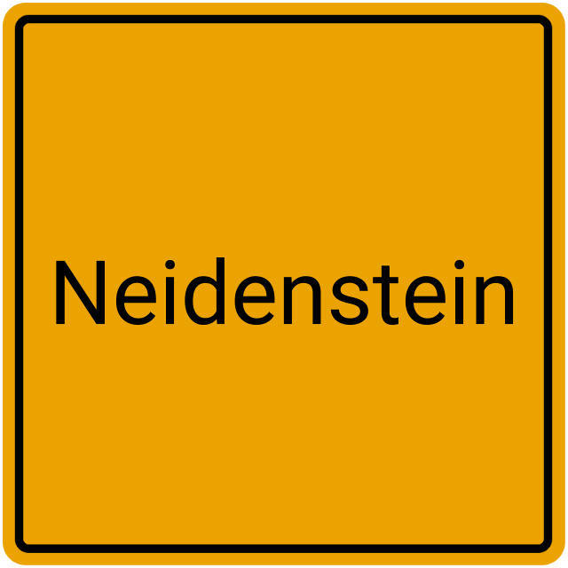 Meldebestätigung Neidenstein