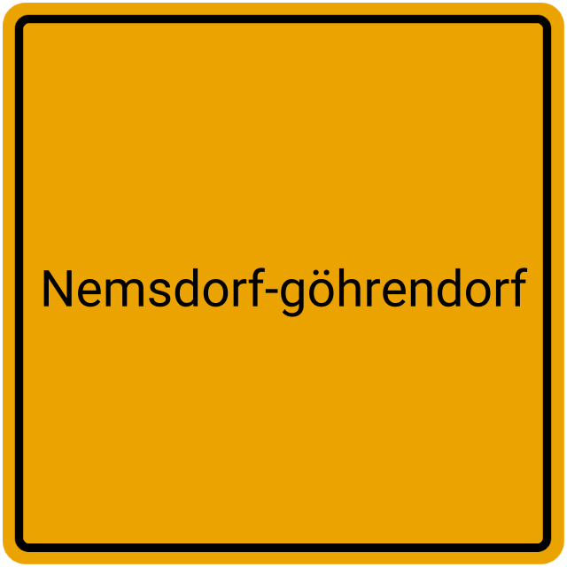 Meldebestätigung Nemsdorf-Göhrendorf