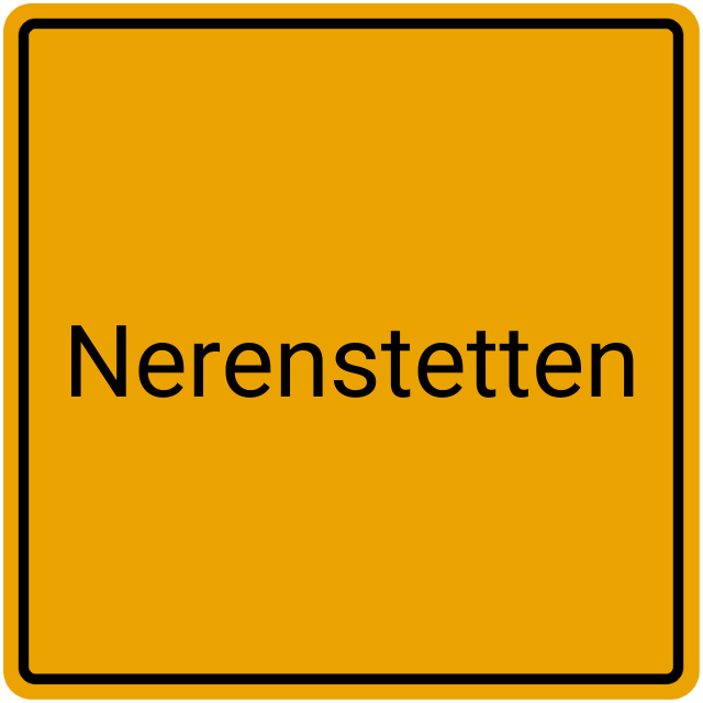 Meldebestätigung Nerenstetten