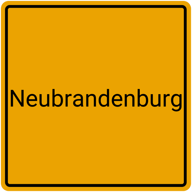 Meldebestätigung Neubrandenburg