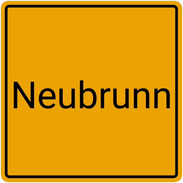 Meldebestätigung Neubrunn