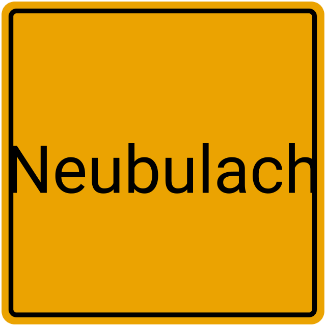 Meldebestätigung Neubulach