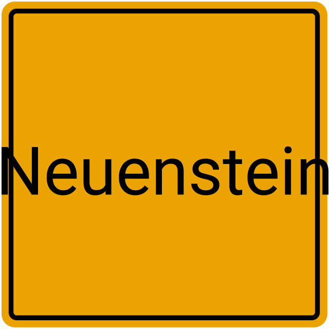 Meldebestätigung Neuenstein