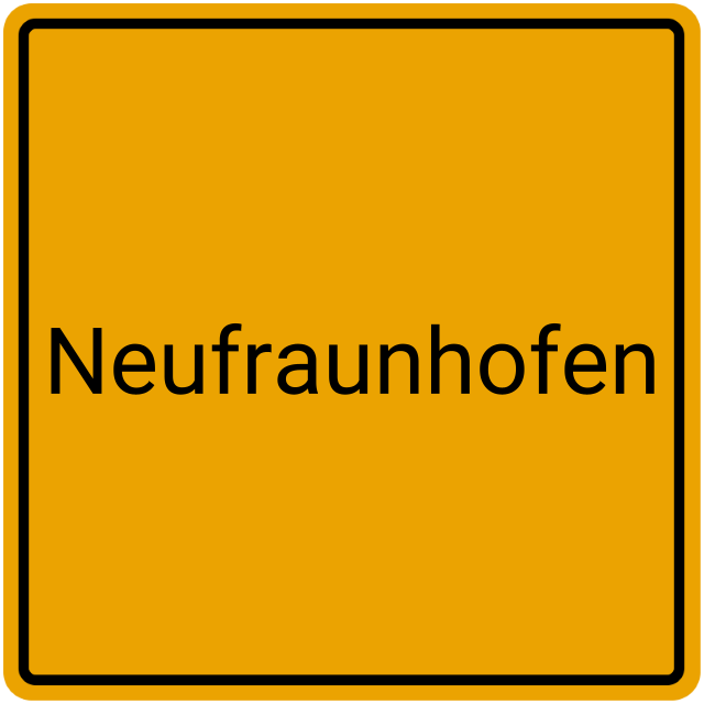 Meldebestätigung Neufraunhofen