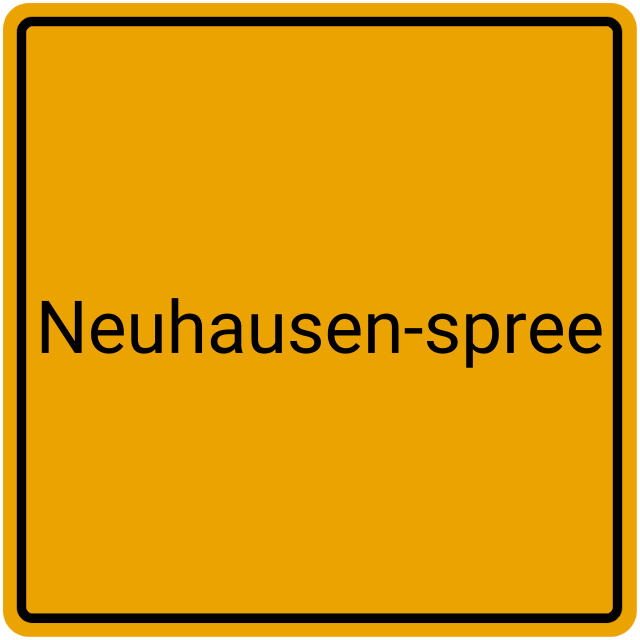 Meldebestätigung Neuhausen-Spree
