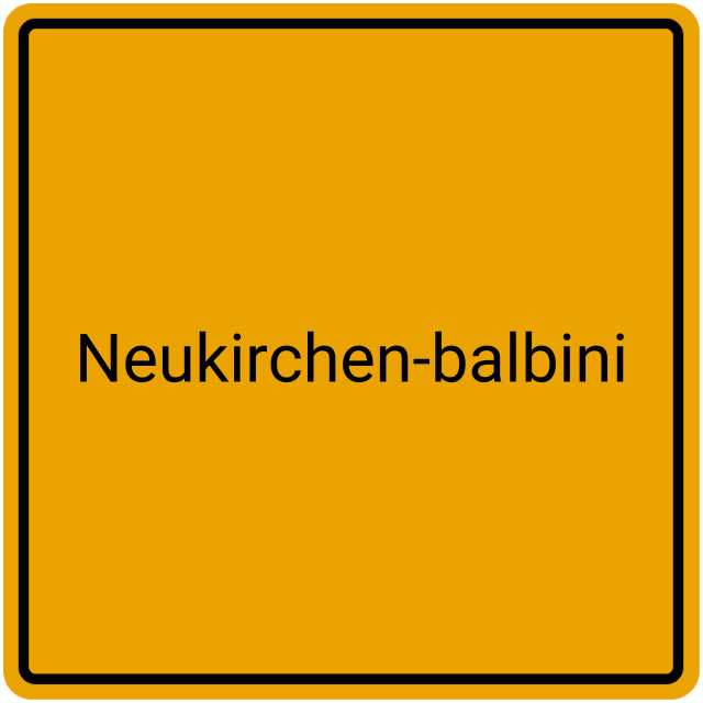 Meldebestätigung Neukirchen-Balbini