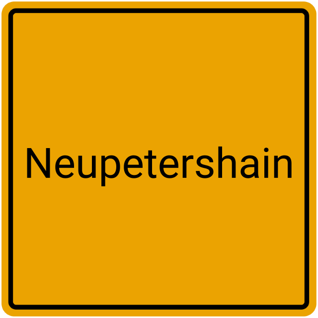 Meldebestätigung Neupetershain