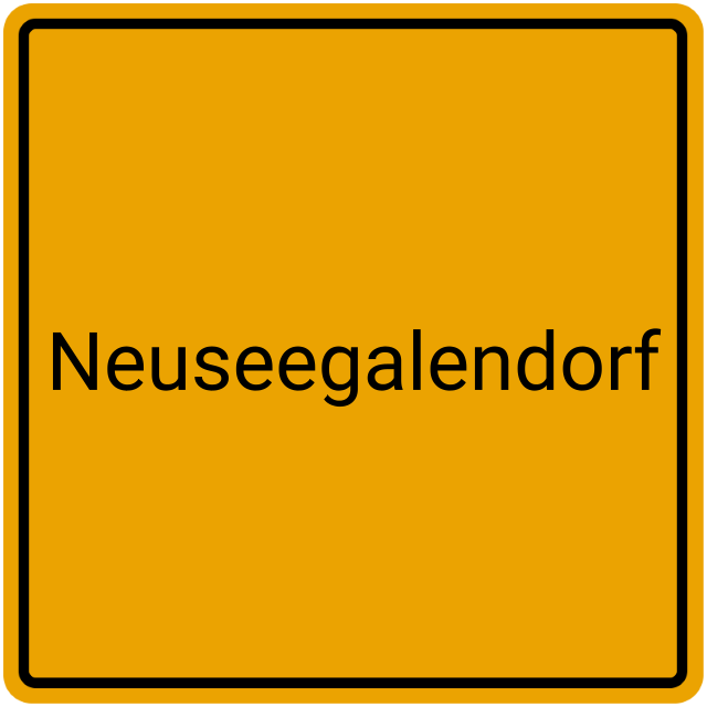 Meldebestätigung Neuseegalendorf