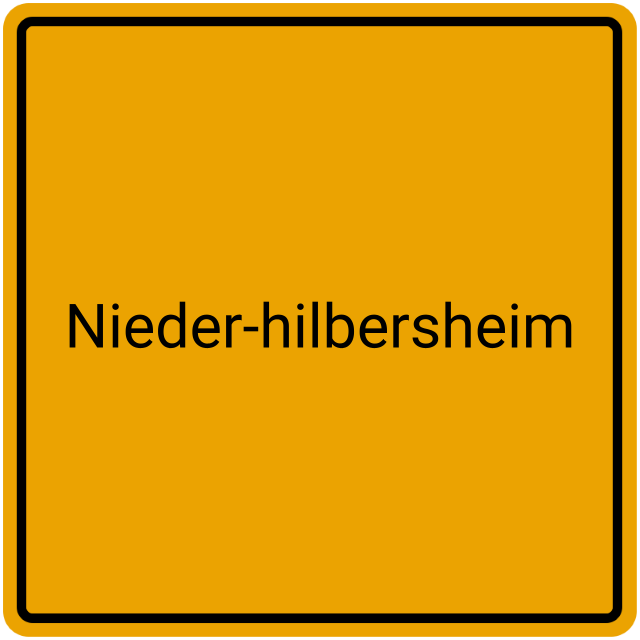 Meldebestätigung Nieder-Hilbersheim