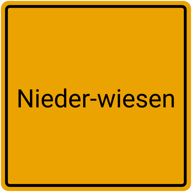 Meldebestätigung Nieder-Wiesen