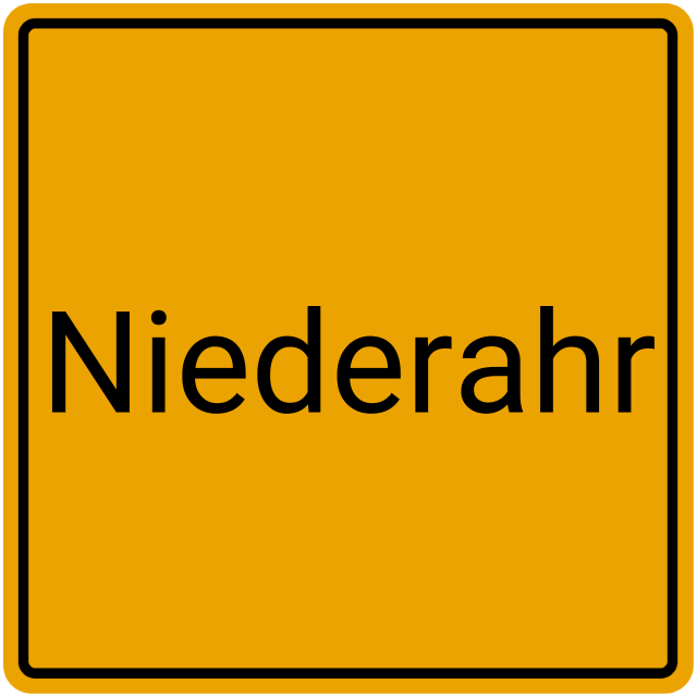 Meldebestätigung Niederahr