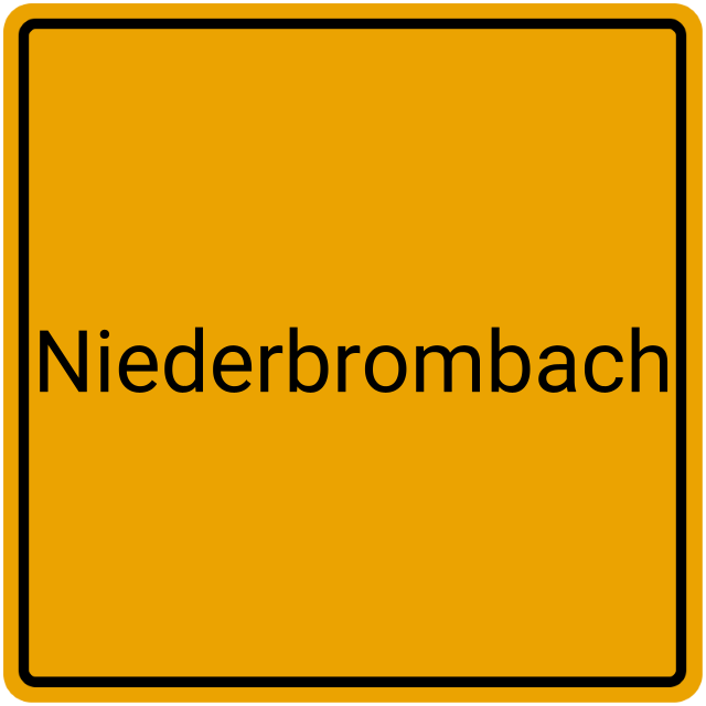 Meldebestätigung Niederbrombach