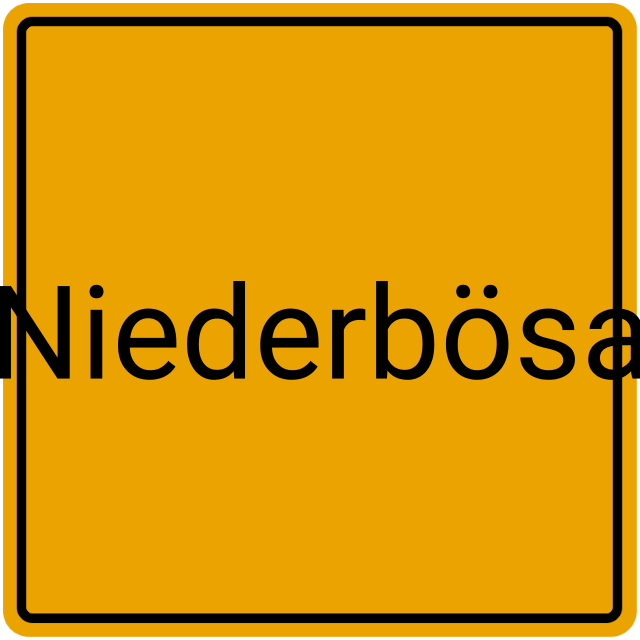 Meldebestätigung Niederbösa