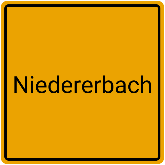 Meldebestätigung Niedererbach