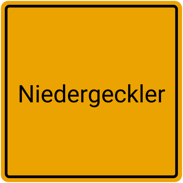 Meldebestätigung Niedergeckler