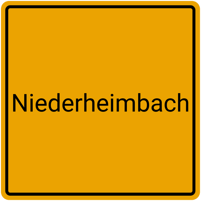 Meldebestätigung Niederheimbach