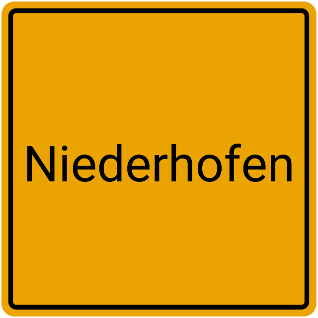 Meldebestätigung Niederhofen