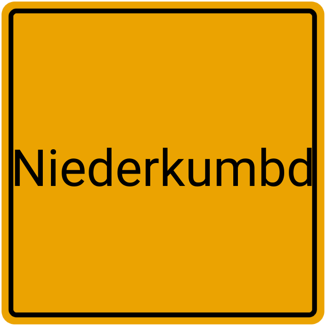 Meldebestätigung Niederkumbd