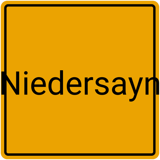 Meldebestätigung Niedersayn