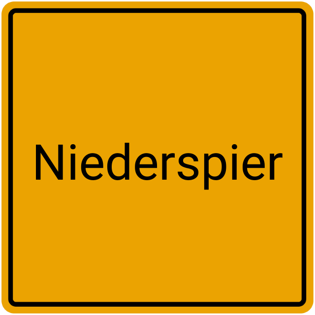 Meldebestätigung Niederspier