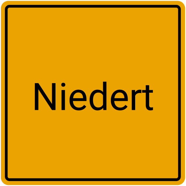 Meldebestätigung Niedert