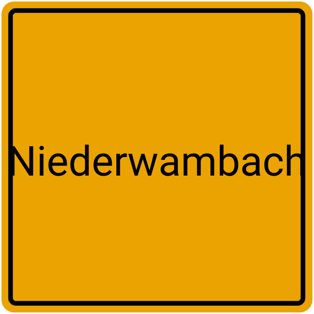 Meldebestätigung Niederwambach