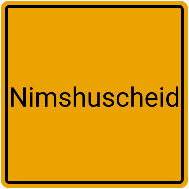 Meldebestätigung Nimshuscheid