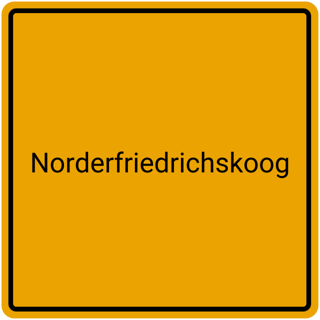 Meldebestätigung Norderfriedrichskoog