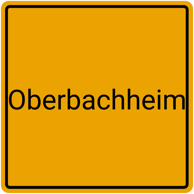 Meldebestätigung Oberbachheim