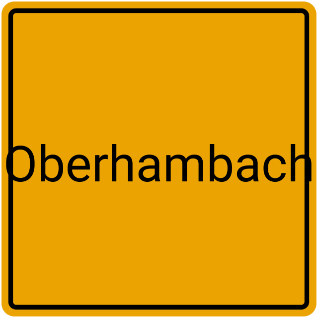 Meldebestätigung Oberhambach