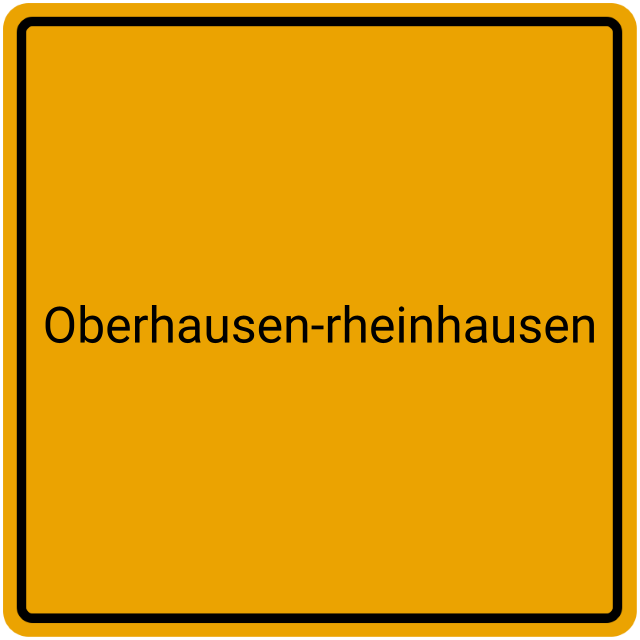 Meldebestätigung Oberhausen-Rheinhausen