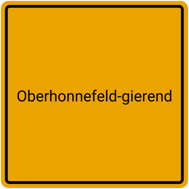 Meldebestätigung Oberhonnefeld-Gierend